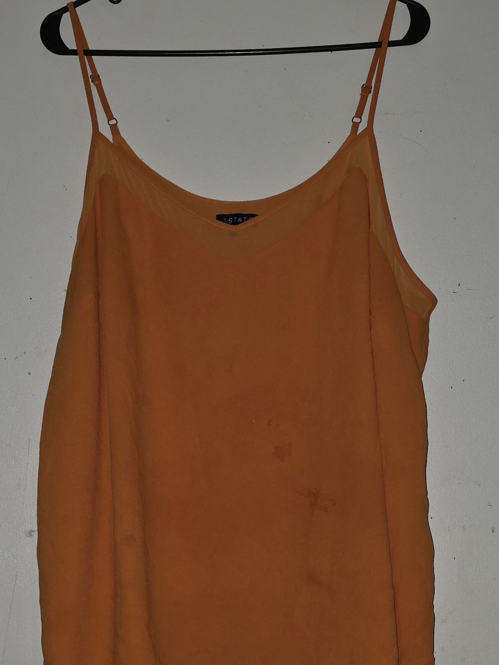 STATE Bright Orange Adjustable-Strap Camisole